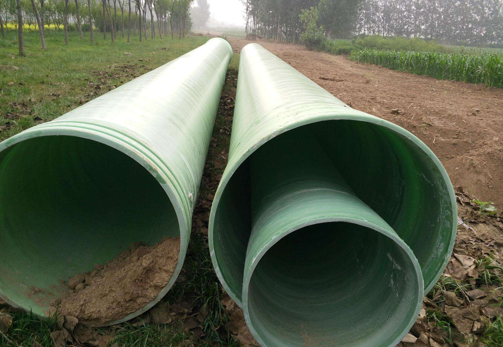 夹砂玻璃钢管道厂家-耐磨性能好-适用于颗粒物输送